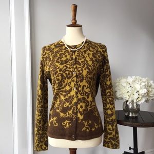 CAROLE LITTLE Lambs wool cardigan sweater